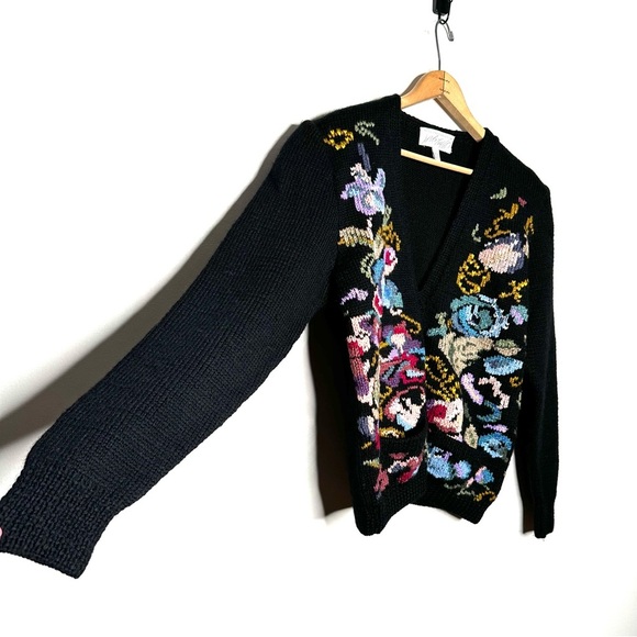 Lord & Taylor The Country Clothes Shop HandKnit Cardigan Sweater Size Large - Picture 2 of 6